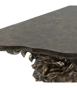 Étagère Murale En Résine Sculptée Lion 36.5x16.5x21cm -Produits Menagers Boutique etagere murale en resine sculptee lion 365x165x21cm 2