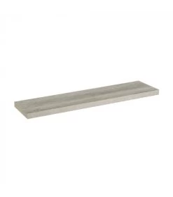 Étagère Murale Tablette En Bois MDF Gris - 100cm