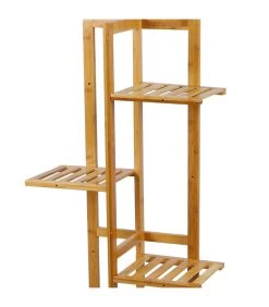 Étagères Porte Plantes En Bambou 5 Niveaux 40x21x80cm -Produits Menagers Boutique etageres porte plantes en bambou 5 niveaux 40x21x80cm 2