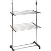 Étendoir à Linge Pliable Sur Roulettes 2 Étendoir à Linge Pliable Sur Roulettes -Produits Menagers Boutique etendoir a linge pliable sur roulettes
