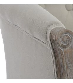 Fauteuil Capitonné Classique Beige -Produits Menagers Boutique fauteuil capitonne classique beige 2