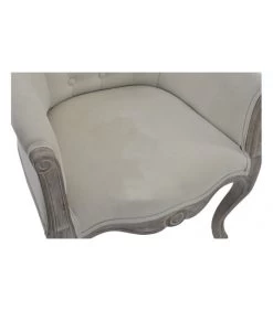Fauteuil Capitonné Classique Beige -Produits Menagers Boutique fauteuil capitonne classique beige 3