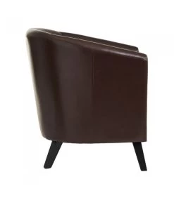Fauteuil Club Similicuir Marron 11 Fauteuil Club Similicuir Marron -Produits Menagers Boutique fauteuil club similicuir marron 2