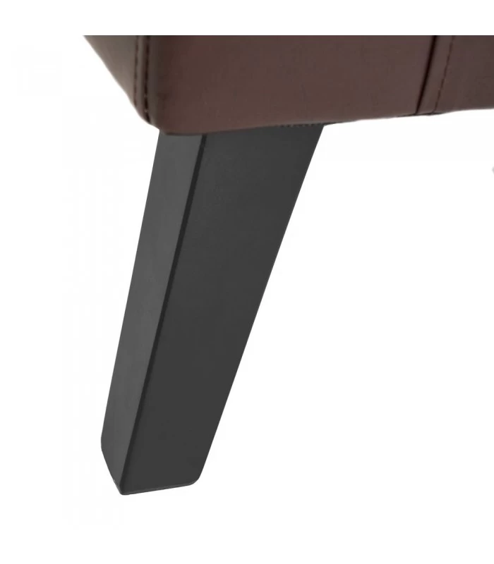 Fauteuil Club Similicuir Marron 6 Fauteuil Club Similicuir Marron – Image 4