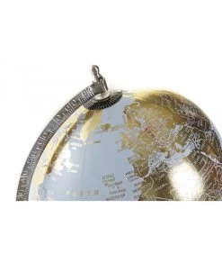 Globe Terrestre Chrome Et Doré -Produits Menagers Boutique globe terrestre dore 2