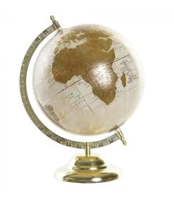Globe Terrestre Doré