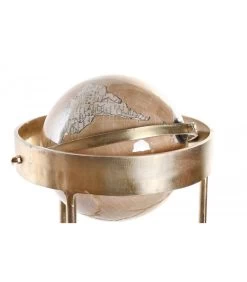 Globe Terrestre Sur Pied Métal Doré - 25x22x43cm -Produits Menagers Boutique globe terrestre sur pied metal dore 25x22x43cm 3