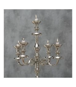 Grand Chandelier Argenté à Poser Victoria 120cm -Produits Menagers Boutique grand chandelier argente a poser victoria 120cm 2