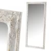 Grand Miroir Mural Moulures En Bois Blanc Et Doré - Hauteur 162cm -Produits Menagers Boutique grand miroir mural moulures en bois blanc et dore
