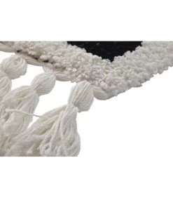Grand Tapis Style Berbère Polyester Noir Et Blanc Crème - 160x230cm 7 Grand Tapis Style Berbère Polyester Noir Et Blanc Crème - 160x230cm -Produits Menagers Boutique grand tapis a franges style berbere polyester noir et blanc creme 160x230cm 2