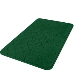 Grand Tapis De Bain Mémoire De Forme Vert 50x120cm
