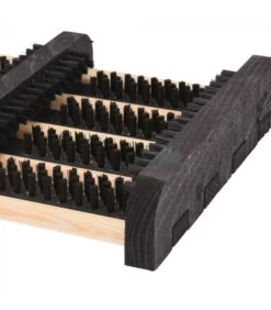Grattoir à Chaussures En Bois Avec Brosses - 34x27cm -Produits Menagers Boutique grattoir a chaussures en bois avec brosses 34x27cm 2
