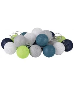 Guirlande Lumineuse Led Sur Secteur Multicolore - Bleu, Vert, Gris