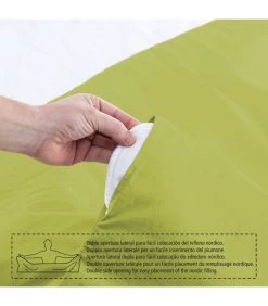 Housse De Couette Lit Double Vert - 220x240cm -Produits Menagers Boutique housse de couette lit double vert 220x240cm 2