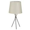 Lampe à Poser Base En Métal Chromé Et Abat-jour Beige -Produits Menagers Boutique lampe a poser base en metal chrome et abat jour beige