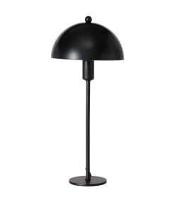 Lampe à Poser Champignon En Métal Noir 18x18x41cm