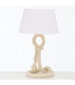 Lampe à Poser Corde Déco Bord De Mer - 24x24x40cm -Produits Menagers Boutique lampe a poser corde deco bord de mer 24x24x40cm 4