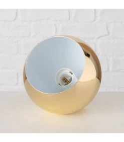 Lampe à Poser En Métal Doré Ronde 15x15x15cm -Produits Menagers Boutique lampe a poser en metal dore ronde 15x15x15cm 2