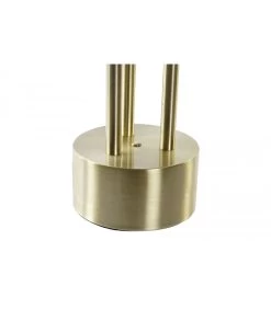 Lampe à Poser Rétro En Métal Doré Et Abat-jour Blanc En Lin - H67cm -Produits Menagers Boutique lampe a poser retro en metal dore et abat jour blanc en lin h67cm 3