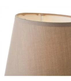 Lampe à Poser Ronde Céramique Effet Bois - 16x16x27.5cm -Produits Menagers Boutique lampe a poser ronde ceramique effet bois 16x16x275cm 2