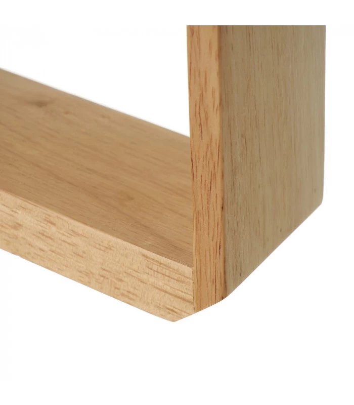 Lampe à Poser Triangle Bois Et Abat-jour Blanc - Hauteur 60cm 6 Lampe à Poser Triangle Bois Et Abat-jour Blanc - Hauteur 60cm – Image 4