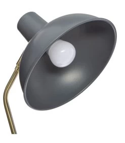 ATMOSPHERA Lampe De Bureau Arc Métal Gris Et Doré 21x21x38cm -Produits Menagers Boutique lampe de bureau arc metal gris et dore 21x21x38cm 2