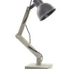 Lampe De Bureau Style Industriel En Métal Gris Et Bois Flexo -Produits Menagers Boutique lampe de bureau style industriel en metal gris et bois flexo