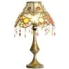 Lampe Style Oriental Métal Doré Et Acrylique Coloré 31x31x52cm -Produits Menagers Boutique lampe style oriental metal dore et acrylique colore 31x31x52cm