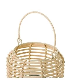 Lanterne En Rotin 17x17x20cm -Produits Menagers Boutique lanterne en rotin 17x17x20cm 2