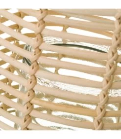 Lanterne En Rotin 17x17x20cm -Produits Menagers Boutique lanterne en rotin 17x17x20cm 3