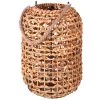 Lanterne En Rotin Et Bougeoir En Verre 24x24x36cm -Produits Menagers Boutique lanterne en rotin et bougeoir en verre 24x24x36cm