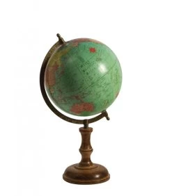 Mappemonde Sur Pied Central Bois Multicolore