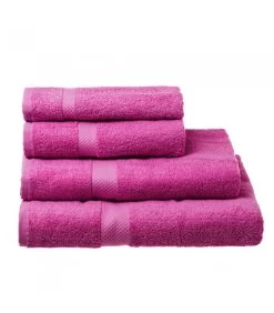 Maxi Drap De Bain / Drap De Douche 100% Coton Fuchsia - 100x150cm