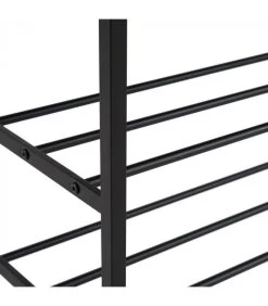 Meuble D'entrée Banc + Portemanteau Bois Et Métal Noir -Produits Menagers Boutique meuble d entree banc portemanteau bois et metal 4