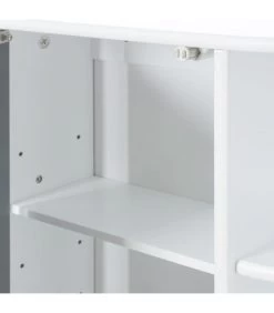 Meuble De Salle De Bain Mural Avec Miroir 59x16x58cm -Produits Menagers Boutique meuble de salle de bain mural avec miroir 59x16x58cm 2