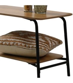 Meuble De Télévision 2 Niveaux Bois Et Métal Noir 150x40x43.5cm -Produits Menagers Boutique meuble de television 2 niveaux bois et metal noir 150x40x435cm 2