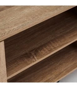 Meuble De Télévision En Bois Et Métal Noir - 150x37.5x50cm -Produits Menagers Boutique meuble de television en bois et metal noir 150x375x50cm 3