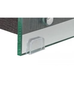 Meuble De Télévision En Bois Marron Foncé Et Verre Trempé - 150x40x55cm -Produits Menagers Boutique meuble de television en bois marron fonce et verre trempe 150x40x55cm 2