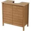 Meuble Salle De Bain Sous Lavabo En Bois - 60x30x60cm -Produits Menagers Boutique meuble salle de bain sous lavabo en bois 60x30x60cm