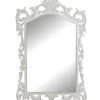 Miroir Avec Moulures En Bois Blanc Vieilli -Produits Menagers Boutique miroir avec moulures en bois blanc vieilli