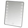 Miroir De Maquillage à Poser Lumières Led Noir 17x2.5x22cm -Produits Menagers Boutique miroir de maquillage a poser lumieres led noir 17x25x22cm