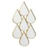 Miroir Gouttes En Métal Doré 46x98x2.5cm -Produits Menagers Boutique miroir gouttes en metal dore 46x98x25cm