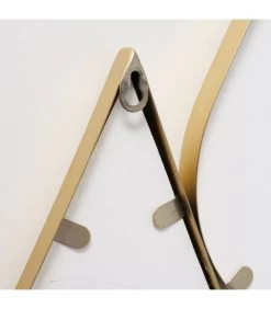 Miroir Gouttes En Métal Doré 46x98x2.5cm -Produits Menagers Boutique miroir gouttes en metal dore 46x98x25cm 2