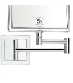 Miroir Grossissant Double Face Carrée (x5) Sur Bras Extensible 6 Miroir Grossissant Double Face Carrée (x5) Sur Bras Extensible -Produits Menagers Boutique miroir grossissant double face carree x5 sur bras extensible 1