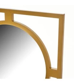 Miroir Mural Carré Plastique Doré 40x1.2x40cm -Produits Menagers Boutique miroir mural carre plastique dore 40x12x40cm 2