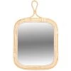 Miroir Mural En Rotin 34x52cm -Produits Menagers Boutique miroir mural en rotin 34x52cm