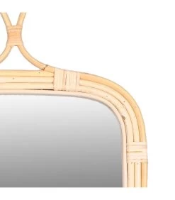Miroir Mural En Rotin 34x52cm -Produits Menagers Boutique miroir mural en rotin 34x52cm 2