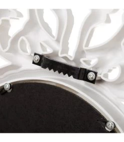 Miroir Mural Ovale Avec Moulures En Polypropylène Blanc -Produits Menagers Boutique miroir mural ovale avec moulures en polypropylene blanc 2