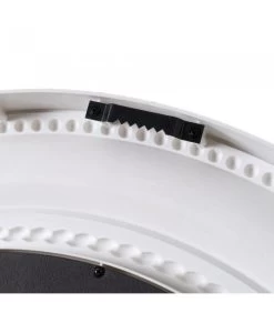 Miroir Mural Rond Avec Moulures En Polypropylène Blanc Et Doré -Produits Menagers Boutique miroir mural rond avec moulures en polypropylene blanc et dore 2