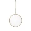 Miroir Rond Doré à Bords Festonnés Suspendu Chaînette -Produits Menagers Boutique miroir rond dore a bords festonnes suspendu chainette